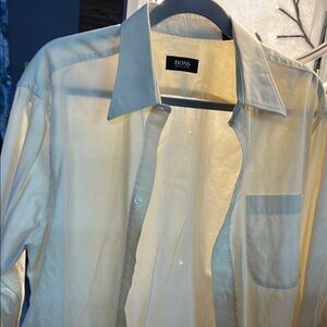BOSS Men's Cream Shirt